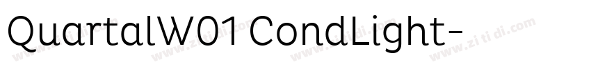 QuartalW01 CondLight字体转换 QuartalW01 CondLight字体转换